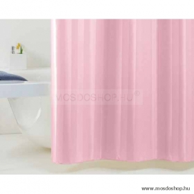 GEDY - RIGONE - Textil zuhanyfüggöny függönykarikával - 240x200 cm - Rózsaszín