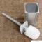 GEDY - RAINBOW - Álló WC kefe tartó - Áttetsző ezüst színű műgyanta