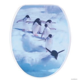 GEDY - GRANATO - WC ülőke 3D-s képpel - Pingvines - Epoxi gyanta