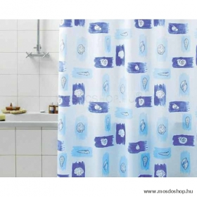 GEDY - PENNELLATA - PVC zuhanyfüggöny függönykarikával - 120x200 cm