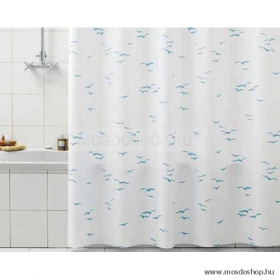 GEDY - RONDINI - PVC zuhanyfüggöny függönykarikával - 180x200 cm - Türkiz