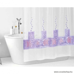 GEDY - SPLASH - PVC zuhanyfüggöny függönykarikával - 240x200 cm