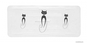 GEDY - MIAO - Csúszásgátló fürdőkádba - Cica motívumokkal - Műanyag