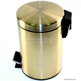 GEDY - ARGENTA - Fürdőszobai szemeteskuka, hulladékgyűjtő - 3 L - Bronz színű - Rozsdamentes acél