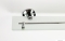 DIPLON - Fürdőszobai üvegpolc, piperepolc,  52 cm - Opálüveg, krómozott réz (SE02641)