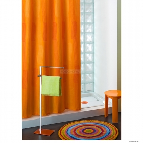 GEDY - MONOCROMO - Textil zuhanyfüggöny függönykarikával - 180x200 cm - Narancs (KIFUTÓ)