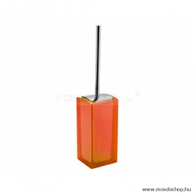 GEDY - Antares átlátszó narancssárga színű WC kefe tartó