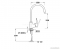 MOFÉM - JUNIOR EVO - Álló mosogató csaptelep forgatható, felső U kifolyóval (19cm) - Krómozott