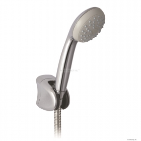 MOFÉM - BASIC - Zuhanyszett 1 funkciós kézizuhannyal, fix fali zuhanytartóval - Krómozott
