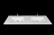 KUMA - DETROIT - Dupla mosdó, mosdókagyló - 151 x 51 cm - Csapfurattal - Pultra, bútorra ültethető