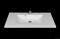 KUMA - ATLANTA - Mosdó, mosdókagyló - 82 x 48 cm - Csapfurattal - Pultra, bútorra ültethető 
