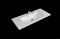 KUMA - DENVER - Mosdó, mosdókagyló - 82 x 36 cm - Csapfurattal - Pultra, bútorra ültethető 