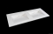 KUMA - MEMPHIS - Dupla mosdó, mosdókagyló - 120 x 48 cm - Csapfurattal - Pultra, bútorra ültethető 