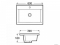 AREZZO DESIGN - MEDFORD - Mosdó, mosdókagyló - Kerámia, beépíthető - 60 x 39 cm 