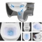 GSGI CERAMIC - BRIO - Álló, perem nélküli WC - Porcelán - CSAK a képen látható WC tetővel együtt rendelhető