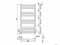 AREZZO DESIGN - SIMPLE - Törölközőszárítós radiátor - Íves - 100 x 50 cm - Fehér - 366 W