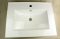 SANOTECHNIK - Szögletes mosdó 61x46,5 cm, kerámia, pultra, bútorra szerelhető mosdókagyló