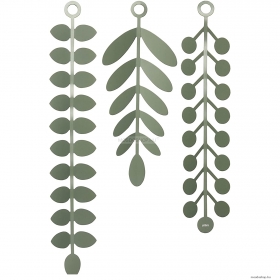 UMBRA - VINES - Fali dekoráció - Levélfüzér mintázatú - Zöld papír