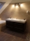 MARMY - RAVENNA - Dupla mosdó, mosdókagyló - 140x50 cm - Szögletes - Pultba, bútorba süllyeszthető