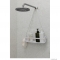 UMBRA - FLEX SINGLE - Felakasztható fürdőszobai zuhanypolc - Fehér - Műanyag, szilikon