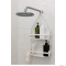 UMBRA - FLEX - Felakasztható fürdőszobai zuhanypolc - Dupla polcos - Fehér - Műanyag, szilikon
