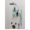 UMBRA - FLEX - Felakasztható fürdőszobai zuhanypolc - Dupla polcos - Kék - Műanyag, szilikon