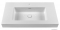 MARMY - BOSCOLO - Mosdó, mosdókagyló - 90x51 cm, fehér Click-Clack leeresztővel - Pultba, bútorba süllyeszthető