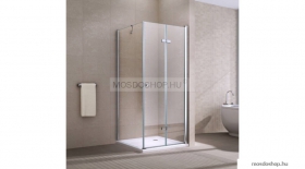 ATLANTIS - CORDOBA DUO - Szögletes zuhanykabin - nyílóajtós - 90x90 cm