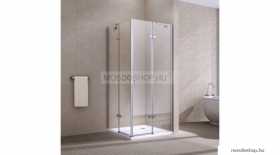 ATLANTIS - ELBA - Szögletes zuhanykabin, sarok - nyílóajtós - 90x90 cm