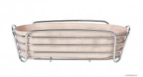 BLOMUS - DELARA - Kenyérkosár pamut belsővel, rozsdamentes acél ráccsal - Rózsaszín - 32 cm