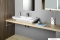 AQUALINE - DORI - Mosdókagyló, mosdó - Pultra vagy falra szerelhető, rakodófelülettel - 90 x 48 cm - Kerámia