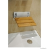 AQUALINE - Felhajtható zuhanyülőke zuhanyzóba - Bambusz, alumínium (AE236)