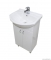 DIPLON - Kerámia mosdó, mosdókagyló - Falra, bútorra szerelhető - Lekerekített - 45 cm