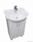 DIPLON - Kerámia mosdó, mosdókagyló - Falra, bútorra szerelhető - Lekerekített - 45 cm