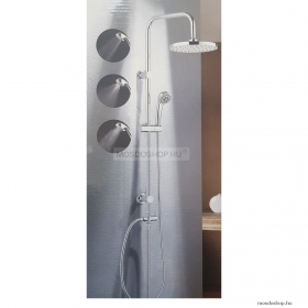 DIPLON - Zuhanyszett esőztető fejzuhannyal, 3 funkciós zuhanyrózsával (BGQ1613)