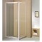 AQUALINE - AMICO - Nyíló zuhanyajtó - Téglalap alakú zuhanykabinhoz - Állítható szélesség - Átlátszó transparent üveg