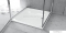 AQUALINE - Zománcozott lemez zuhanytálca 80x80 cm, fehér
