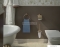 GEDY - ROMANCE - Fali WC kefe tartó - Opál üveg, bronz színű sárgaréz