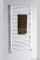 AQUALINE - Fürdőszobai radiátor (ILO86), törölközőszárítós radiátor - 1051 W - Íves - 185x60 cm - Fehér