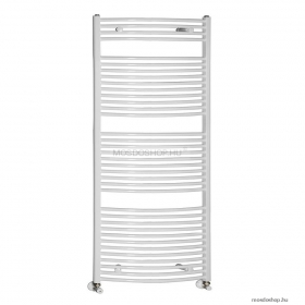 AQUALINE - Fürdőszobai radiátor (ILO87), törölközőszárítós radiátor - 1264 W - Íves - 185x75 cm - Fehér