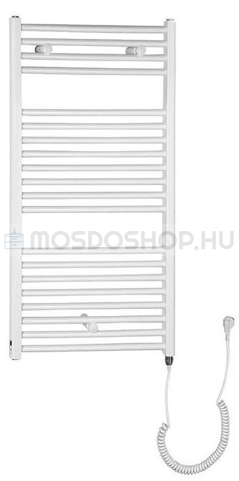 AQUALINE - Elektromos törölközőszárítós, fürdőszobai radiátor (ILE94) - 415 W - Egyenes - 97x45 cm - Fehér