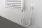 AQUALINE - Elektromos törölközőszárítós, fürdőszobai radiátor (ILE66) - 889 W - Egyenes - 169x60 cm - Fehér