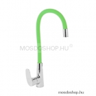 DIPLON - Álló mosogató csaptelep - Felső, gumírozott flexibilis kifolyócsővel - csak perlátorral - Konyhai - Zöld