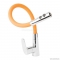 DIPLON - Álló mosogató csaptelep - Felső, gumírozott flexibilis kifolyócsővel, zuhanyváltóval - Narancssárga