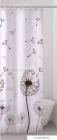 GEDY - DESIDERIO - Textil zuhanyfüggöny függönykarikával - 180x200 cm - Szövet - Pitypang mintázatú