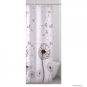 GEDY - DESIDERIO - Textil zuhanyfüggöny függönykarikával - 240x200 cm - Szövet - Pitypang mintázatú
