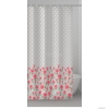 GEDY - LADY MARY - Textil zuhanyfüggöny függönykarikával - 120x200 cm - Szövet - Bézs, rózsamintás