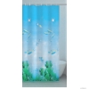 GEDY - PARADISE - PVC zuhanyfüggöny függönykarikával - 240x200 cm - Vinyl - Tenger mintázatú