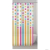 GEDY - PARTY - PVC zuhanyfüggöny függönykarikával - 180x200 cm - Vinyl - Többszínű