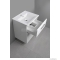 AQUALINE - VEGA - Mosdószekrény, fürdőszoba mosdó bútor 72,5x62cm - 2 fiókos - Kerámia mosdóval (ZUNO)-65 cm